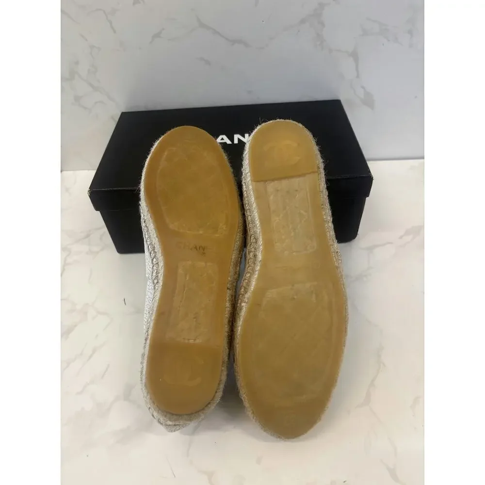 Chanel Espadrille Flats - Size 37